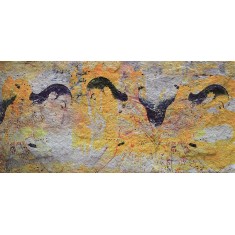 Fatima Khalid, 12 x 6 Inch, Photo Manipulation & UV Printing on Stone Tile, Taleem Ka Zewar Baghi Bnata Hai, AC-FTKH-001